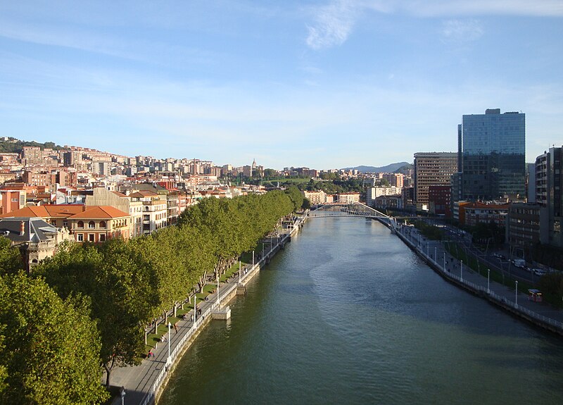 Vista general ría de Bilbao