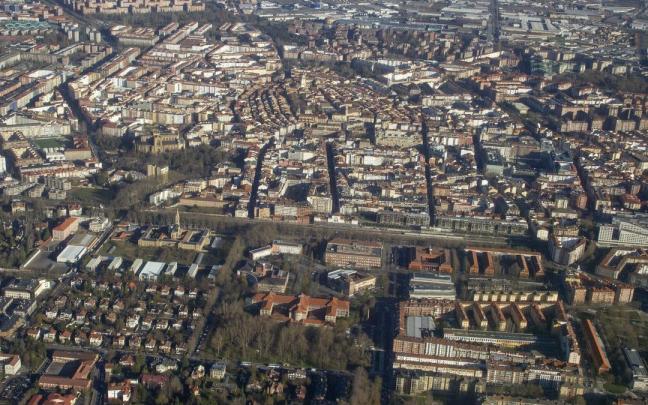 Plano aéreo de Vitoria. Alex Larretxi