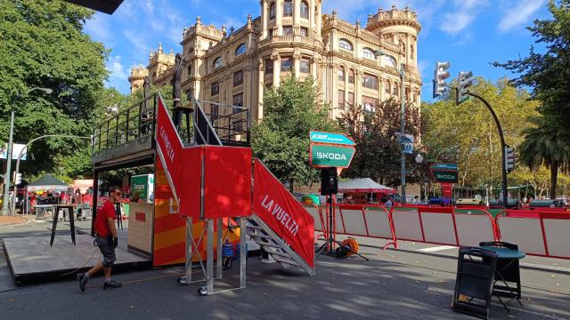 Todo listo para la Vuelta en Bilbao. ONDA VASCA