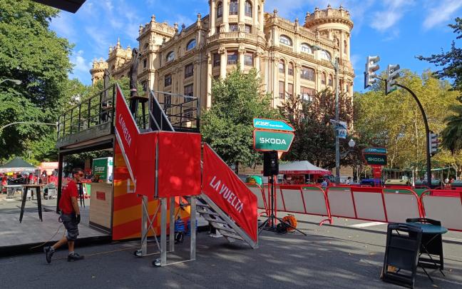 Todo listo para la Vuelta en Bilbao. ONDA VASCA