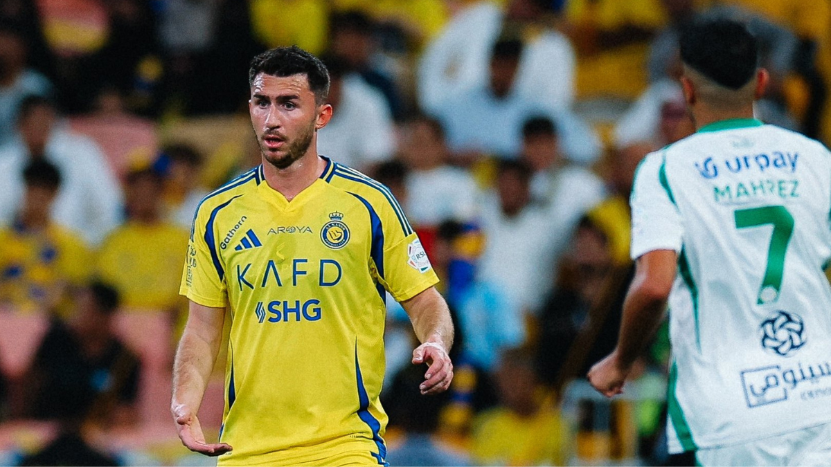 Aymeric Laporte en imagen durante un partido con el Al-Nassr. Foto: Al-Nassr