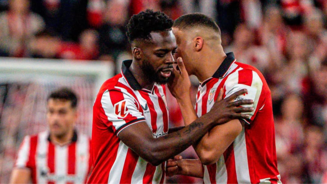 Iñaki Williams y Maroan Sannadi en un partido con el Athletic. Foto: Athletic Club