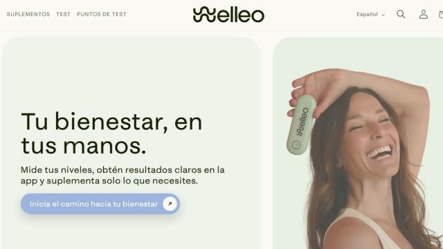 Imagen de la página web de Welleo. WELLEO