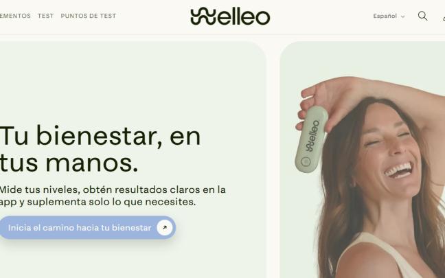 Imagen de la página web de Welleo. WELLEO