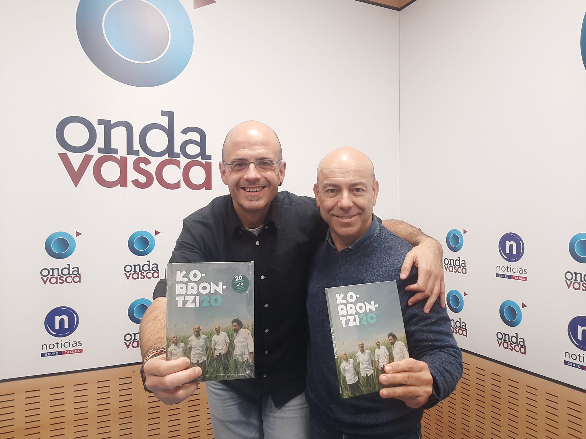 Agus Barandiaran en los estudios de Onda Vasca