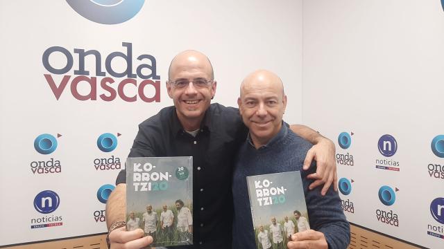 Agus Barandiaran en los estudios de Onda Vasca Agus Barandiaran en los estudios de Onda Vasca