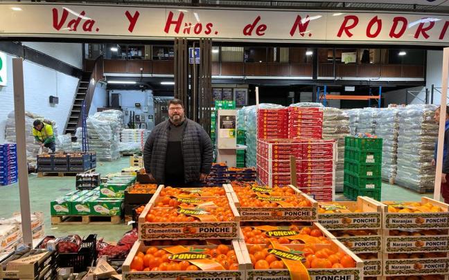Iñigo Rodríguez, de Frutas Vifresh en MercaBilbao. Iñigo Rodríguez, de Frutas Vifresh en MercaBilbao.