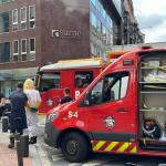 Dotaciones de los Bomberos de Bilbao se han acercado al lugar para solucionar la emergencia. / Onda Vasca
