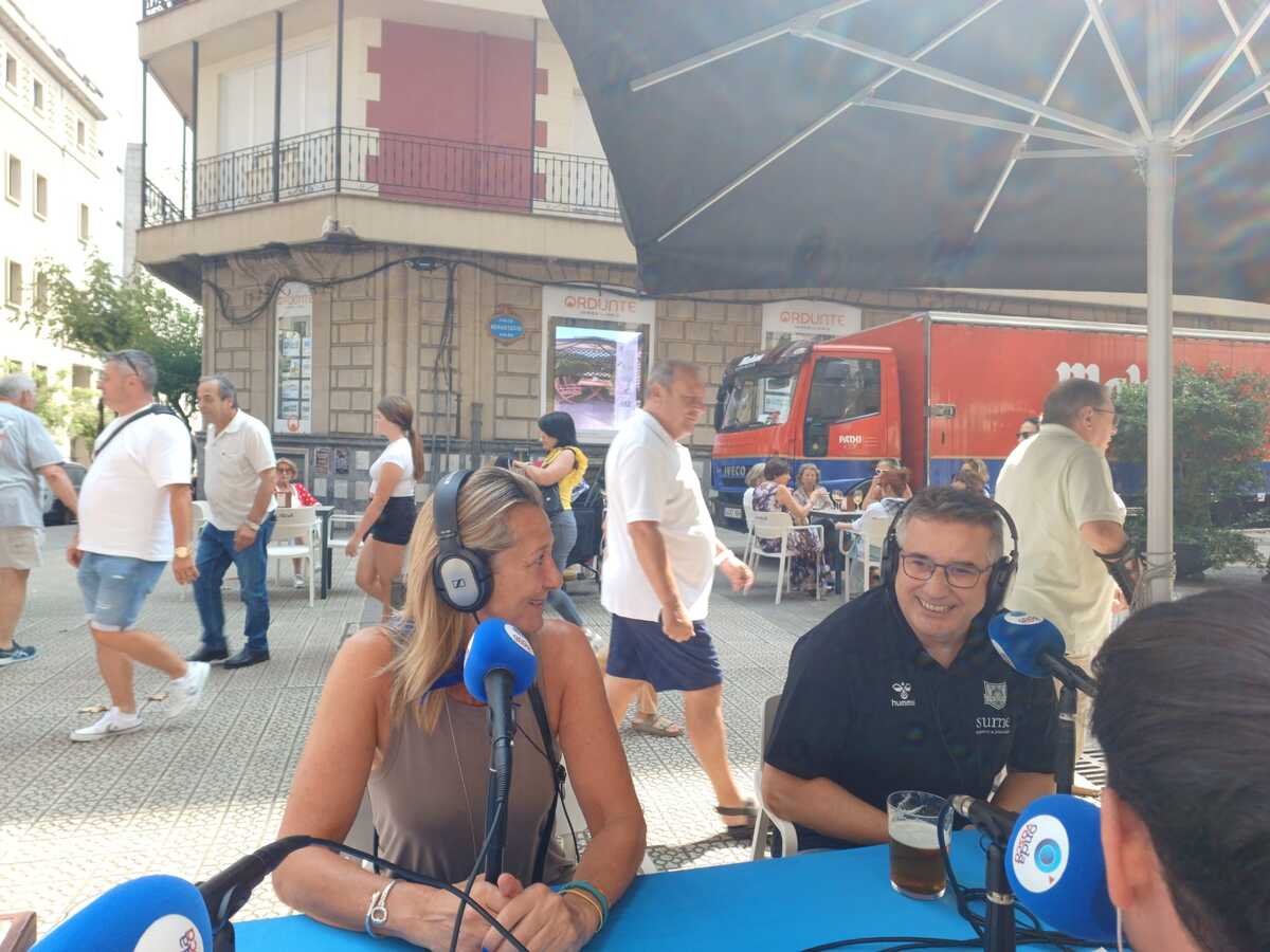  Isabel Iturbe y Rafa Pueyo, respectivamente presidenta y director deportivo 