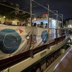 Así hemos vivido una noche mágica desde las aguas de la ría de Bilbao
