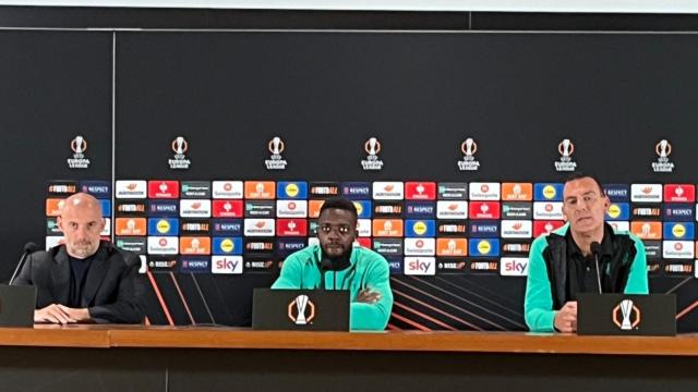 Iñaki Williams durante la rueda de prensa previa al primer partido de la Europa League | Foto: Onda Vasca