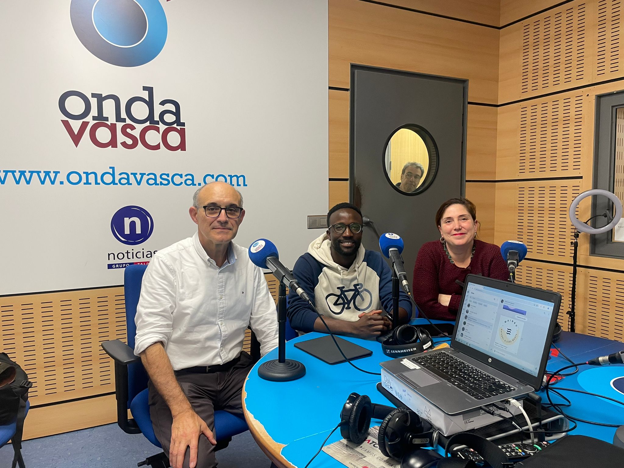 Juan del Arco, Moussa Keita y Olatz Berniori