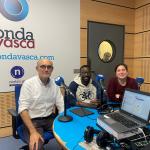 Juan del Arco, Moussa Keita y Olatz Berniori
