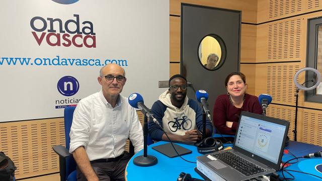 Juan del Arco, Moussa Keita y Olatz Berniori