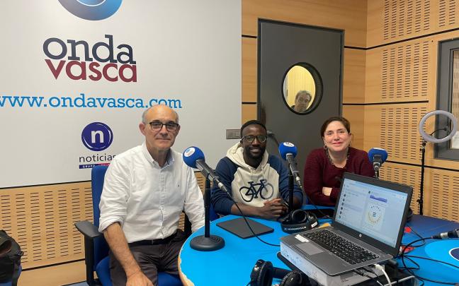 Juan del Arco, Moussa Keita y Olatz Berniori