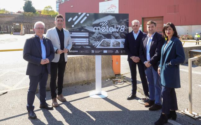 Visita institucional al antiguo pabellón de Arcelor donde se instalará 'Bidasoa Metal 78' Visita institucional al antiguo pabellón de Arcelor donde se instalará 'Bidasoa Metal 78'