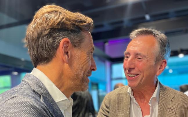 Manuel Terroba, presidente de BMW Group para España y Portugal, y Juan Alonso Varona, arquitecto de A.V. Arquitectura