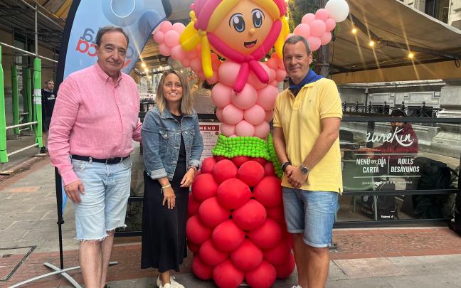 Marta Fernández, secretaria general de CECOBI y Rafa Gardeazabal, de Bilbao dendak