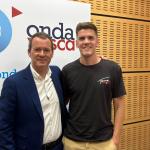 Unai Garma en los estudios de Onda Vasca