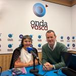 Entrevista a Nina Marín en los estudios de Onda Vasca. ONDA VASCA