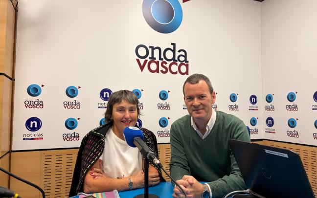 Entrevista a Nina Marín en los estudios de Onda Vasca. ONDA VASCA