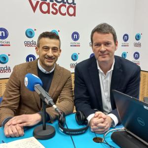 Ekain Rico, parlamentario y secretario de política autonómica del PSE-EE, entrevistado en Onda Vasca