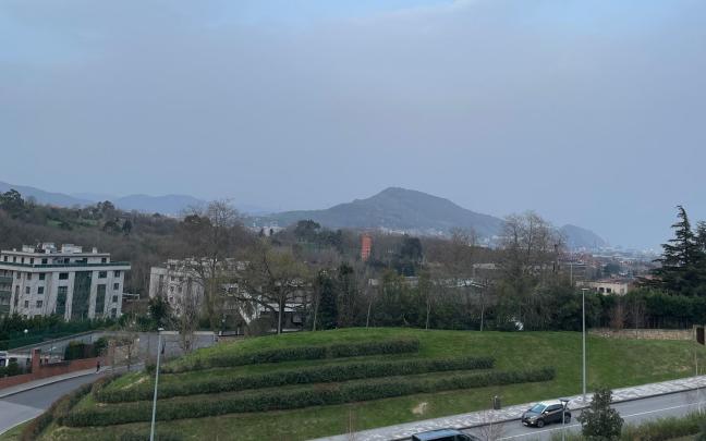 Imagen de la calima facilitada por una oyente de Leioa