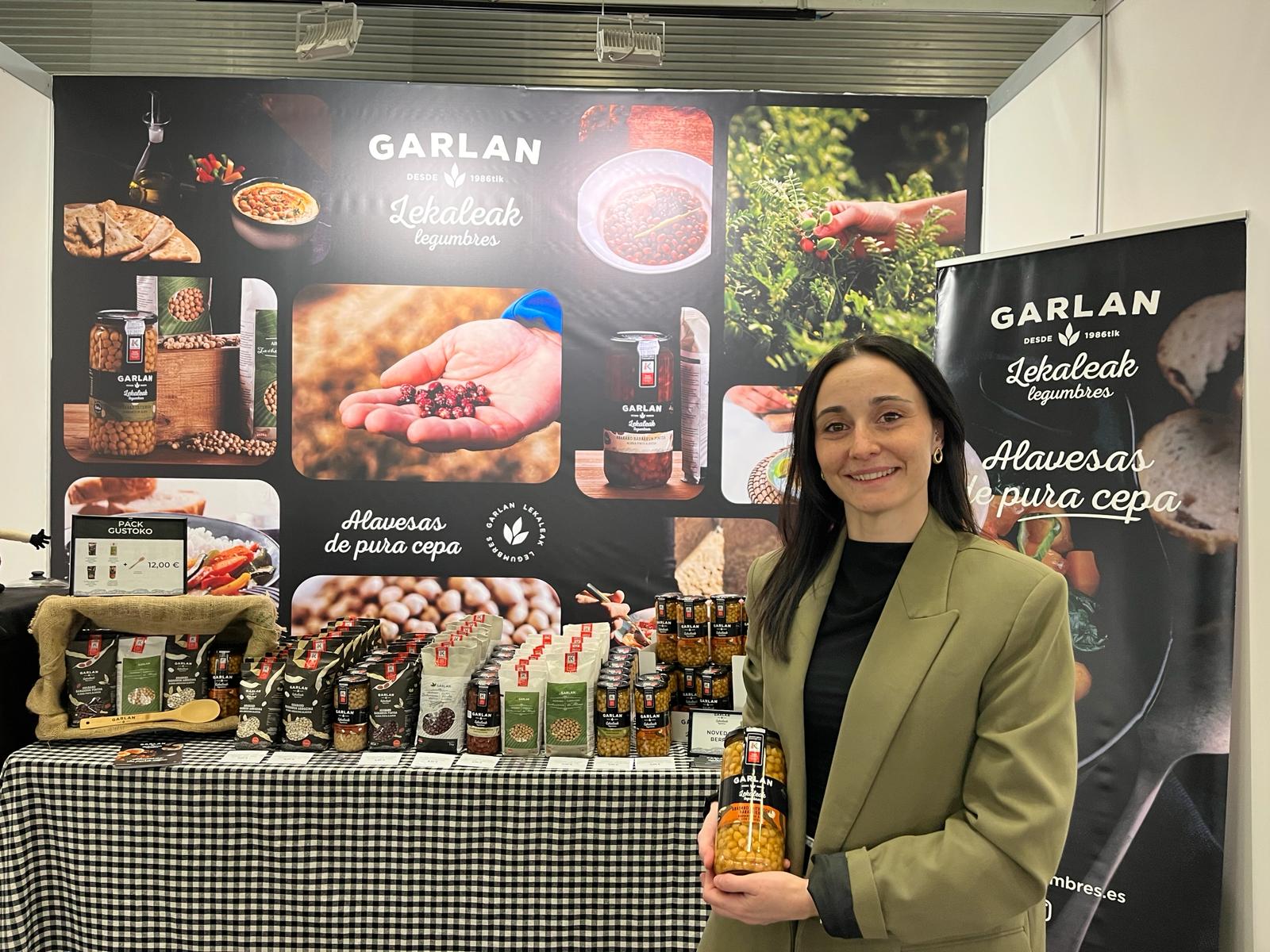 María Alcántara, en el stand de Garlan en Gustoko 2026