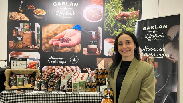 María Alcántara, en el stand de Garlan en Gustoko 2026