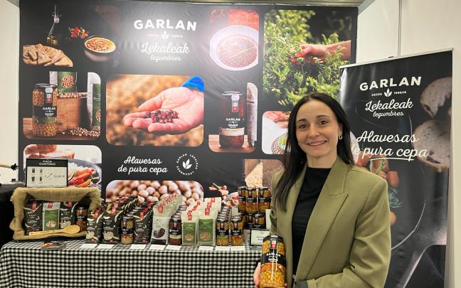 María Alcántara, en el stand de Garlan en Gustoko 2026