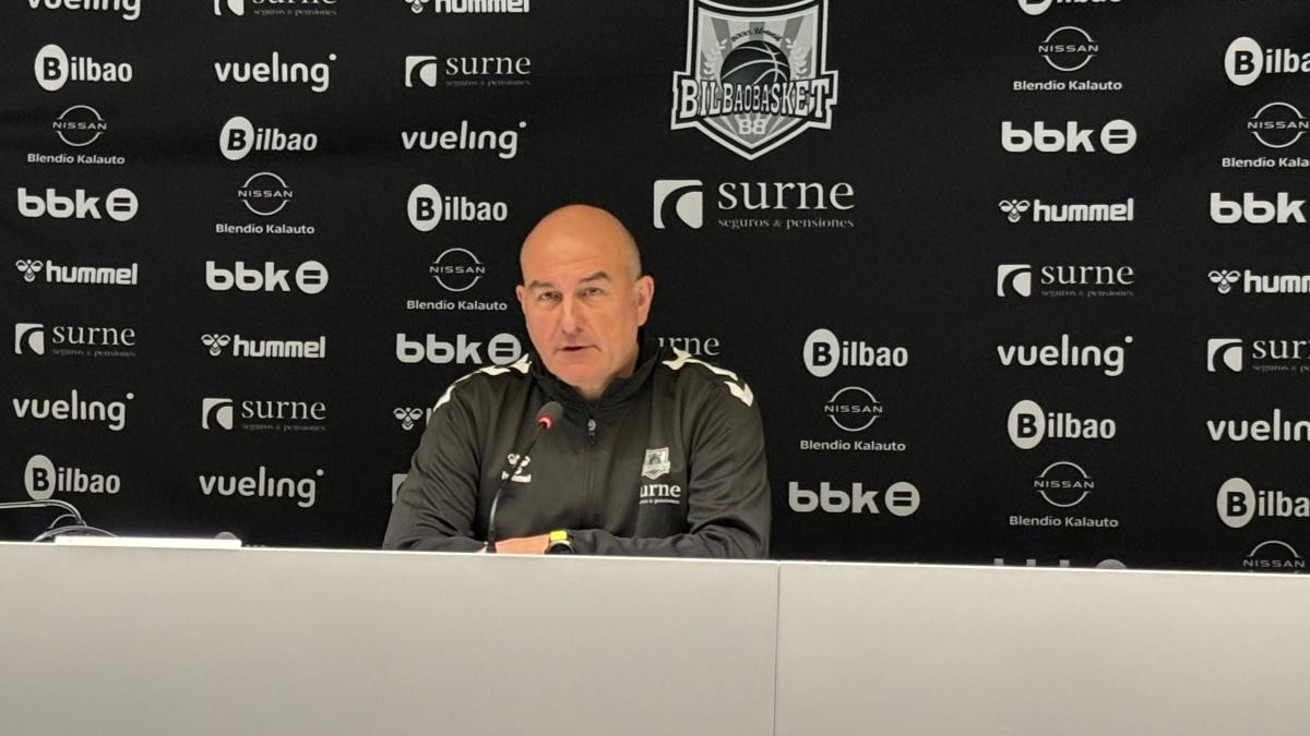 Ponsarnau en la previa del partido ante UCAM Murcia. Onda Vasca