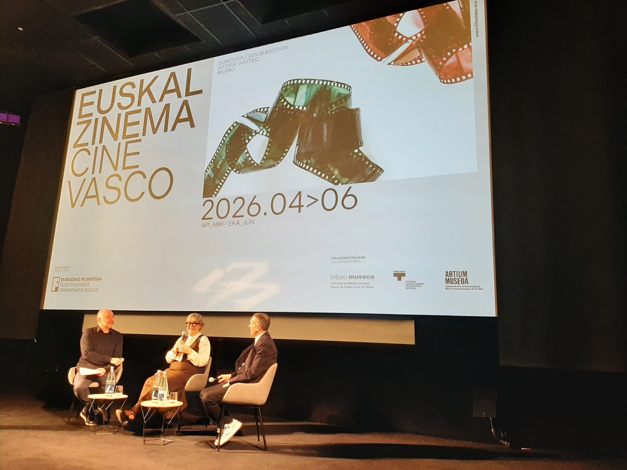 Presentación, esta mañana en Tabakalera, de la nueva edición del Ciclo 'Cine Vasco'