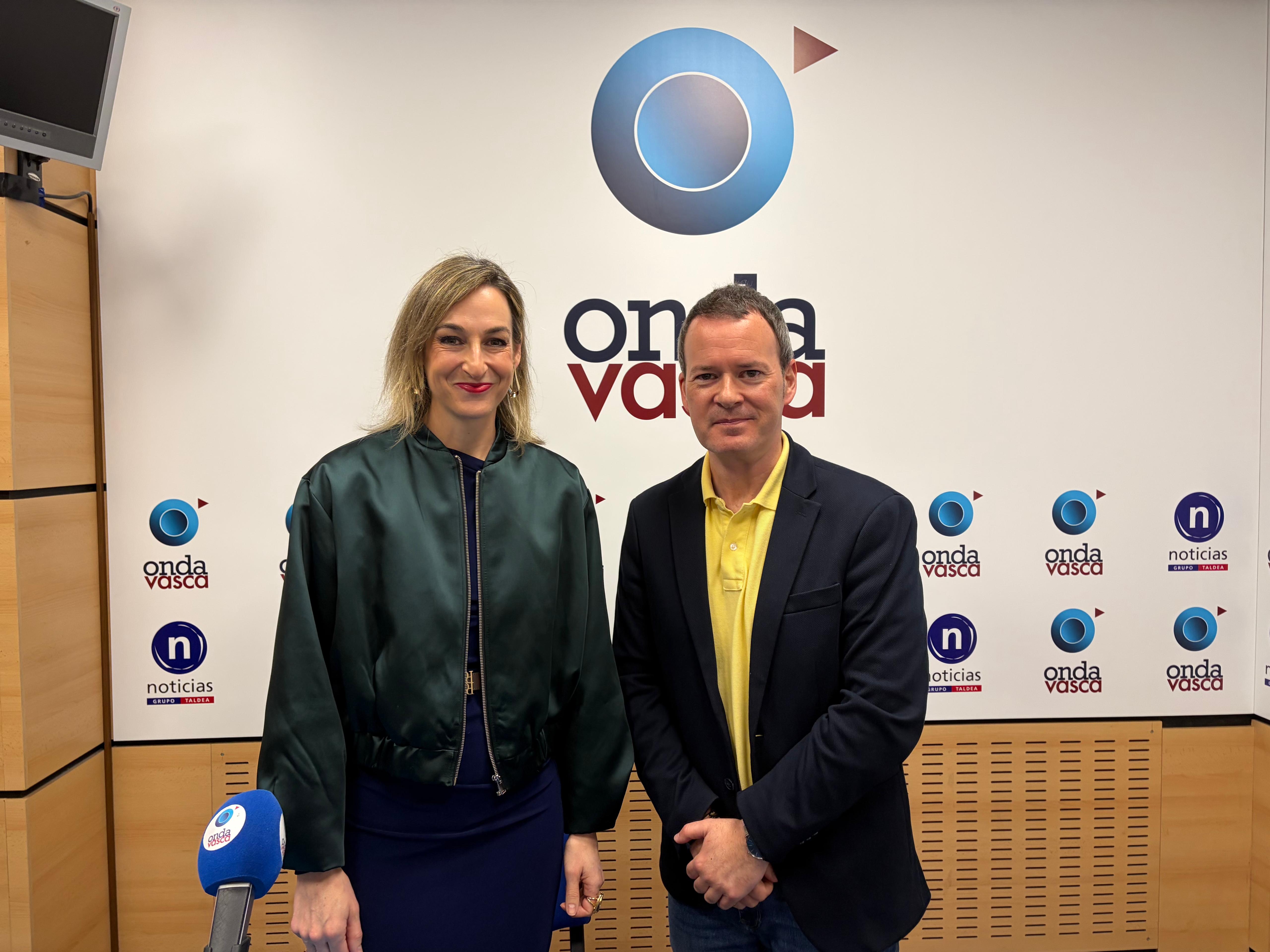 Maria Ubarretxena, consejera y portavoz del Gobierno Vasco, entrevistada en Onda Vasca