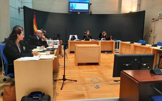El juicio por el asesinato de Lukas Agirre se está desarrollando en la Sección Primera de la Audiencia de Gipuzkoa