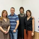Beatriz Cubeiro, subdirectora de enfermería de Osakidetza en la OSI Bilbao Basurto, Silvia de Juan, enfermera en el centro de salud de Rekalde y Elena Fernández, enfermera comunitaria de la OSI Bilbao Basurto