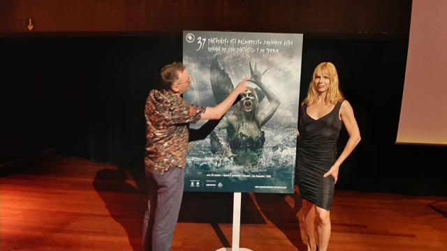 Josemi Beltran y Samantha Hudson presentan el cartel de este año de la Semana de Terror de Donostia