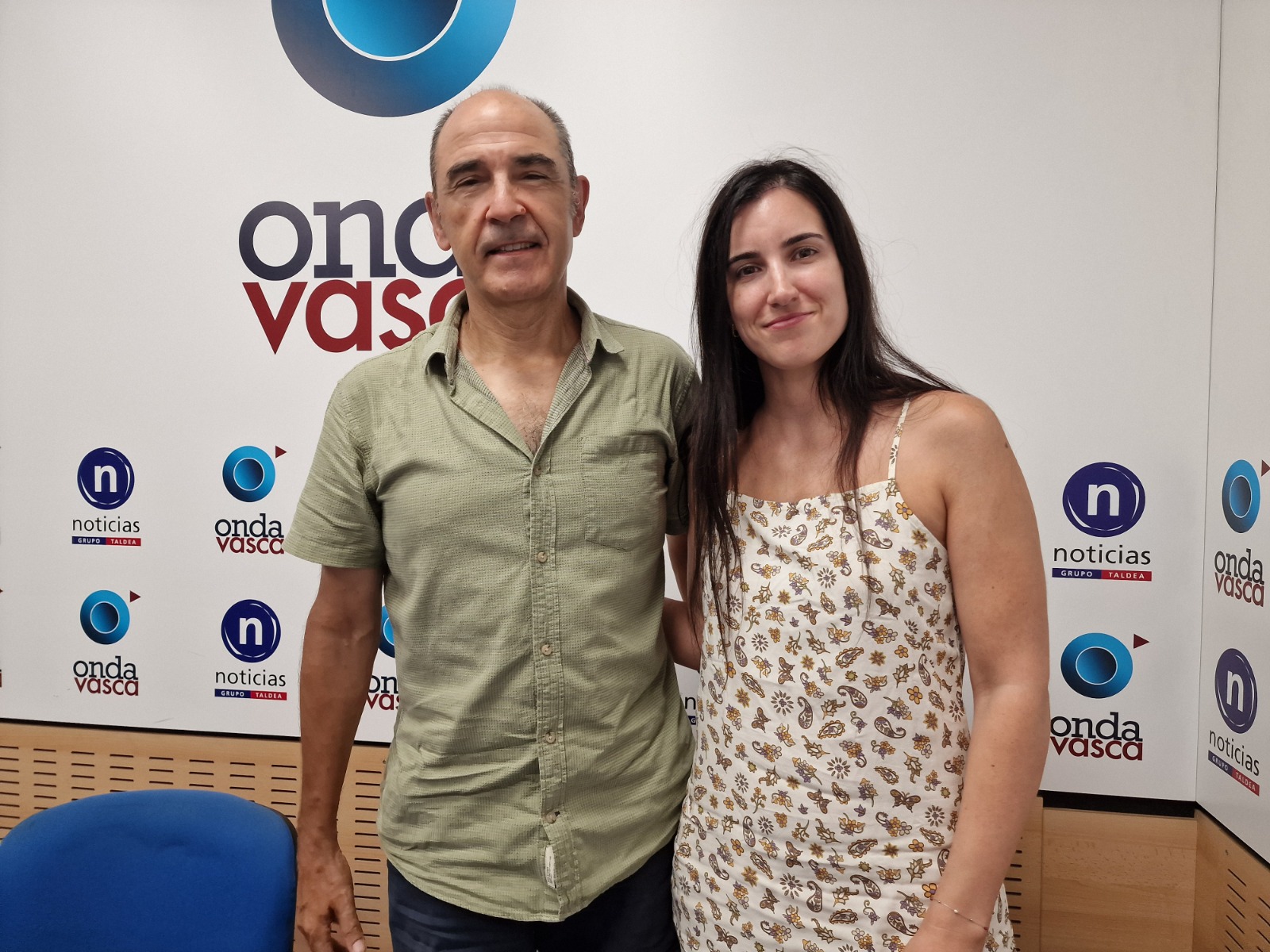 Aitor Omar, jefe del Servicio de Montes de Bizkaia, en los estudios de Onda Vasca