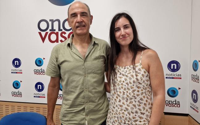 Aitor Omar, jefe del Servicio de Montes de Bizkaia, en los estudios de Onda Vasca