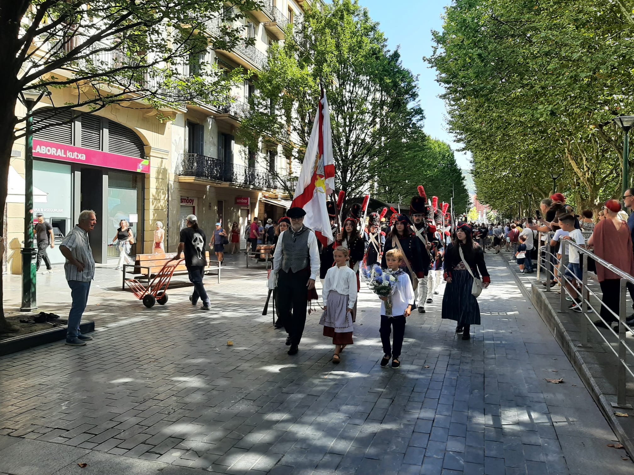 Desfile conmemorativo del 31 de agosto, en Donostia