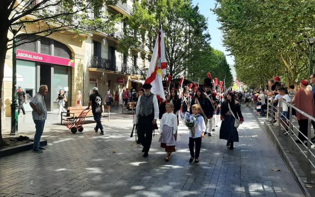 Desfile conmemorativo del 31 de agosto, en Donostia