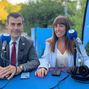 Miguel Ángel Gómez Viar, alcalde de Trapagaran y Leire Sáez, Directora de Turismo de la Diputación Foral de Bizkaia, entrevistados en Las Mañanas de Onda Vasca