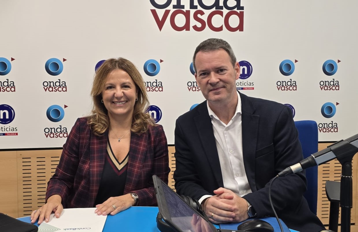 Tamara Yagüe, presidenta de Confebask, entrevistada en Las Mañanas de Onda Vasca
