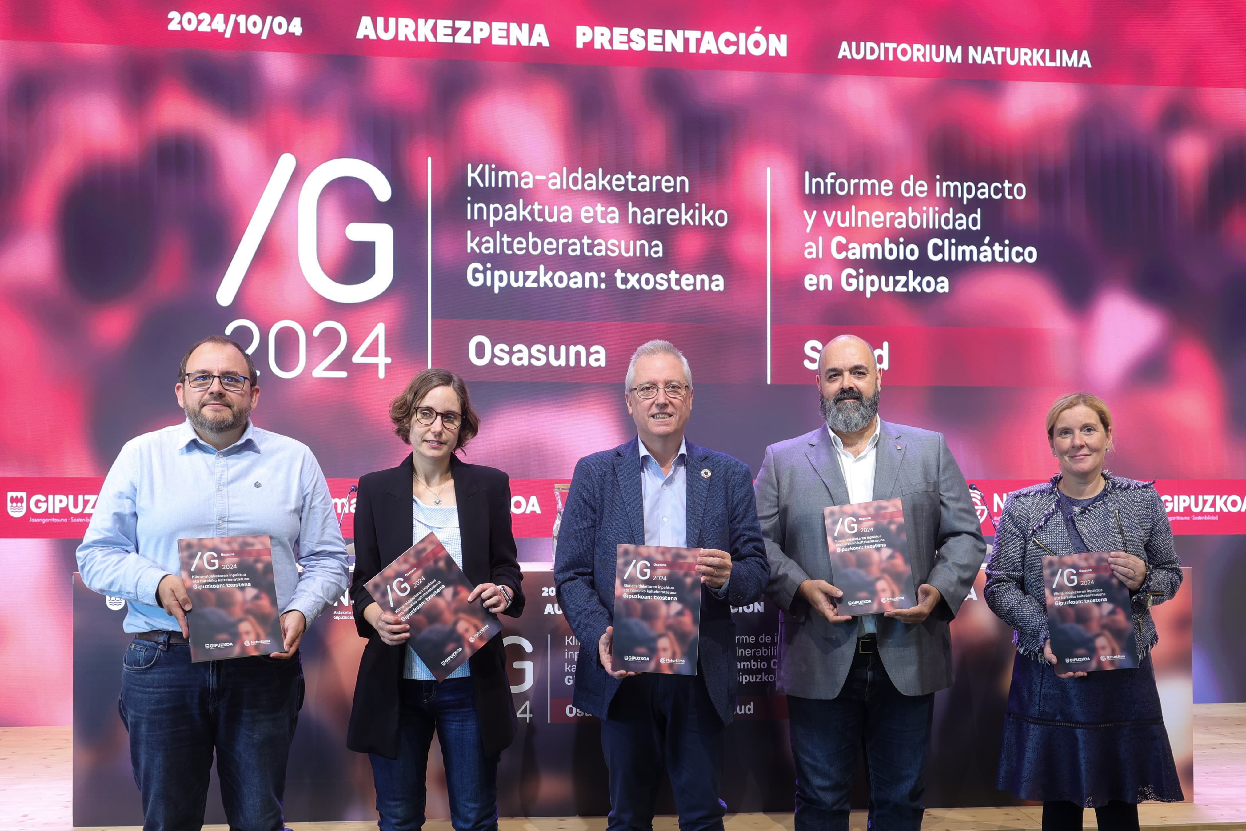Presentación, esta mañana, del informe de Naturklima