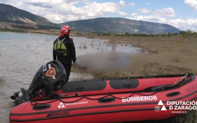 Efectivos de bomberos de Zaragoza en el lugar del suceso. DNN