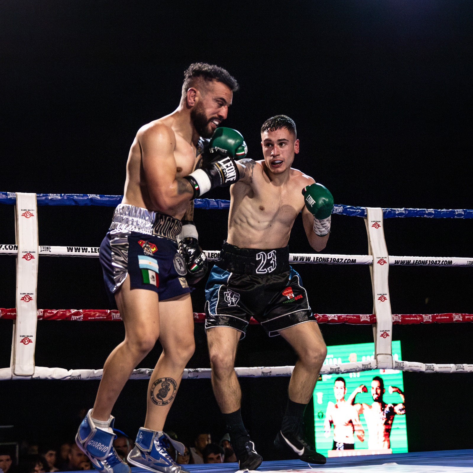 Erlantz Tejada siempre llevó la iniciativa ante el combativo José Luis Commisso