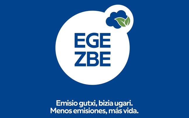 Cartel de la zona de bajas emisiones de Pamplona. AYUNTAMIENTO DE IRUÑA