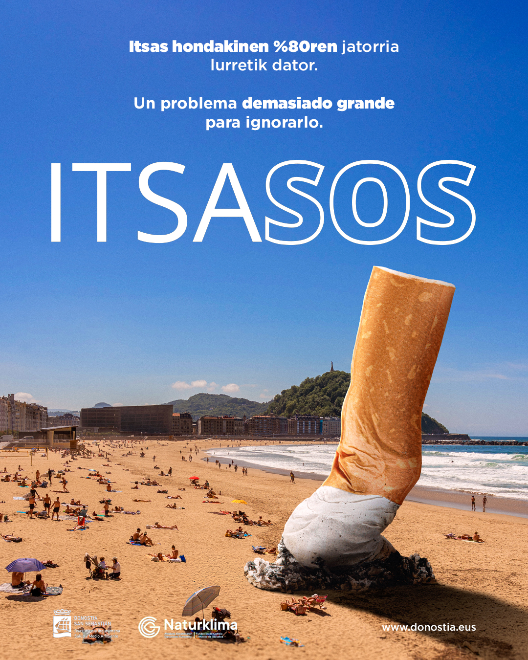 Imagen de la nueva edición de la campaña Itsasos del Ayuntamiento de Donostia
