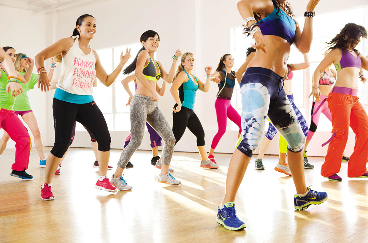 Imagen de archivo de una clase de zumba